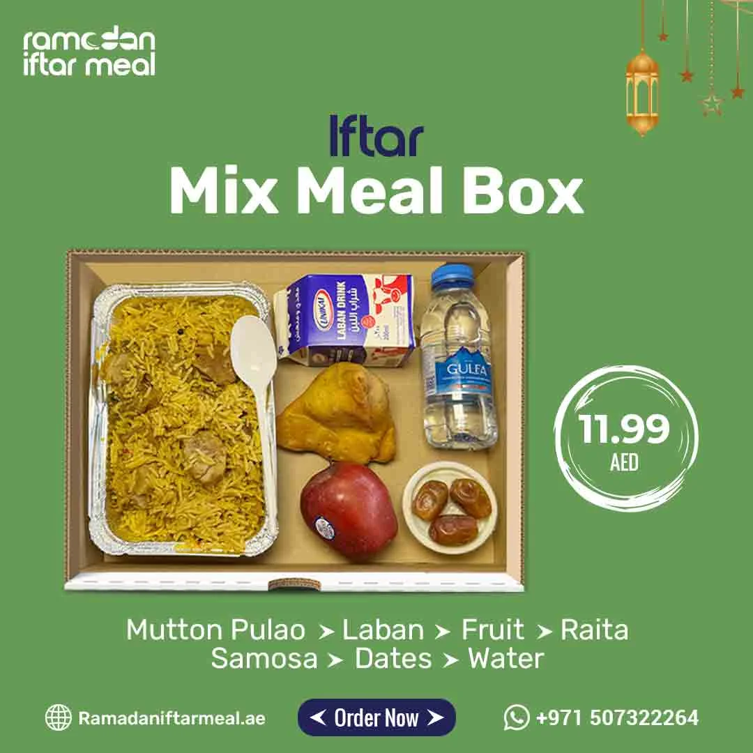 iftar mix meal box for distribution